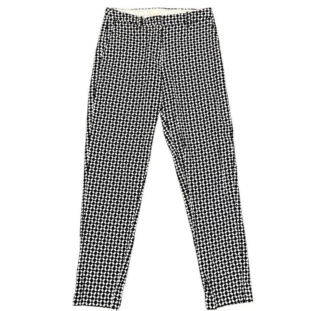 H&M Black White Women’s Geometric Print Pants 4